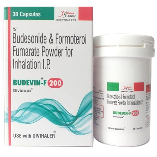 BUDEVIN-F 200 mg Budesonide and Formoterol Fumarate Powder For Inhalation IP By DIVINE SAVIOR PVT. LTD.