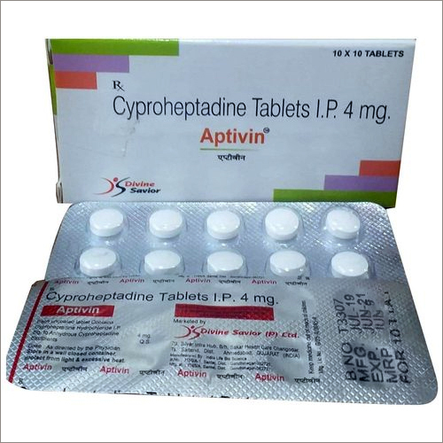 APTIVIN 4 mg Cyproheptadine Tablets 