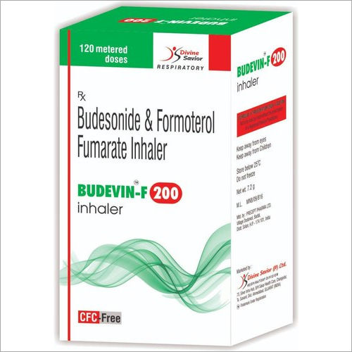 BUDEVIN-F 200 mg Budesonide And Formoterol Fumarate Inhaler 