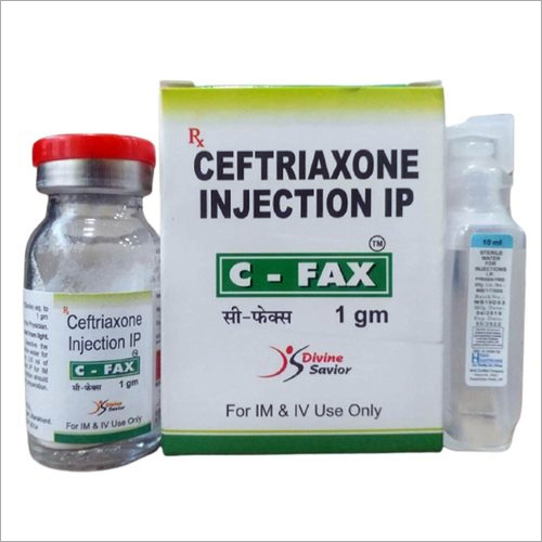 C-FAX 1 gm Ceftriaxone Injection