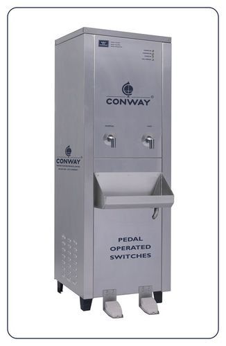 Stainless Steel Conway D 100 Contactless Pedal Operated Normal And Hot Water Dispenser