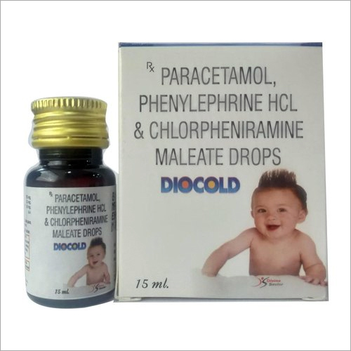 DIOCOLD 15 ml Paracetamol Phenylephrine HCL and Chlorpheniramine Maleate Drops