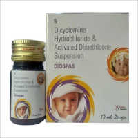 DIOSPAS 10 ml Dicyclomine Hydrochloride And Activated Dimethicone Suspension