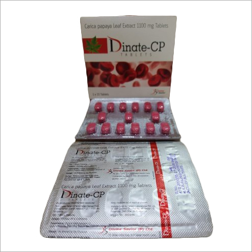 DINATE-CP 1100 mg Carica Papaya Leaf Extract Tablets