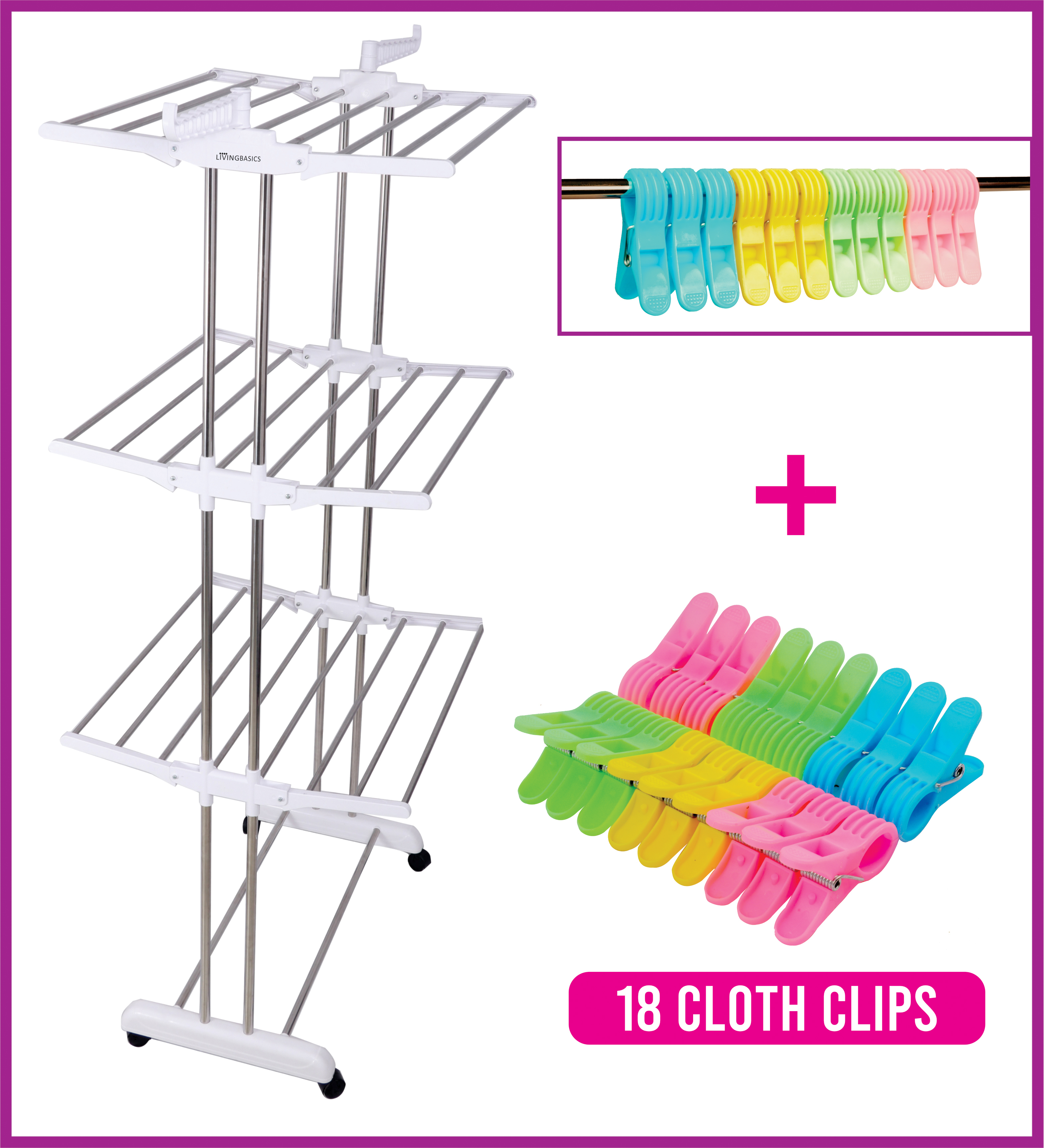SS Floor Cloth Drying Stand