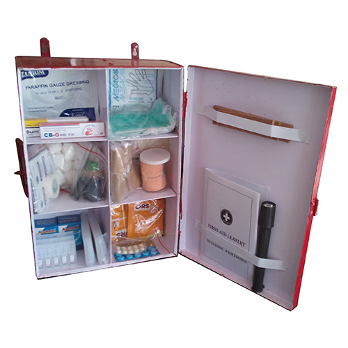 Metal Wall Mount Cum Carry First Aid Kit Box By SHIVANSH MEDICAL SERVICES