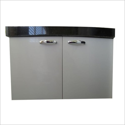 Light Grey Solid PU Washbasin Cabinet