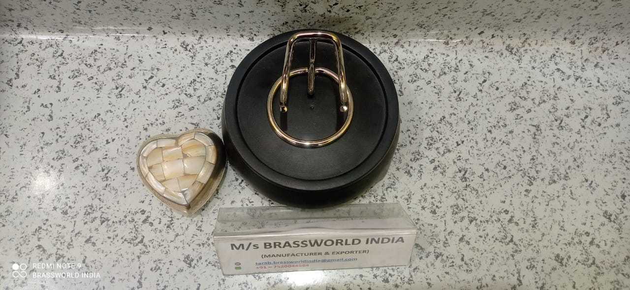 BRASS NEW MOTHER OF PEARL HEART KEEPSAKE CREMATION URN