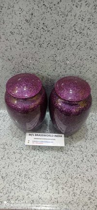 ALUMINIUM PURPLE AND BLACK HIGH QUALITY CREMATION URN