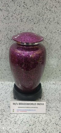 ALUMINIUM PURPLE AND BLACK HIGH QUALITY CREMATION URN