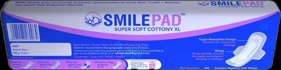 Sanitary Pad Cottony - XL 6 pcs