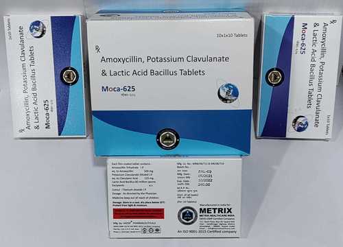 Amoxycillin 500mg + Clavunate 125 mg with LB