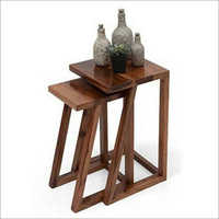 Solid Wooden Stool Set Of 2