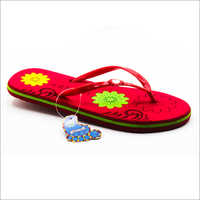 4x10 Woman Flip Flop Red Slippers