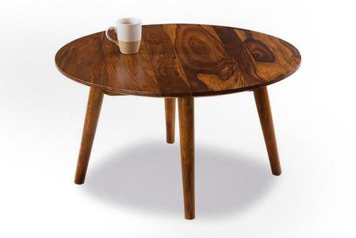 Amoeba Wild Walnut Tall Side Table