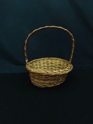 Model Round Flower Basket With Handle"7*4"