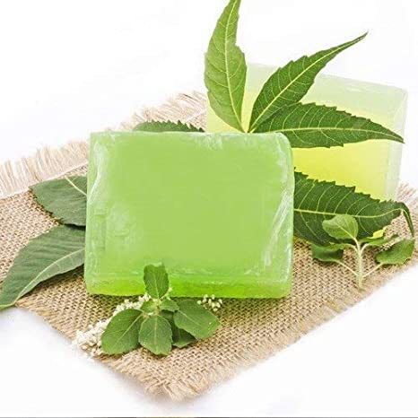 Neem Tulsi Soap Base - Color: Green