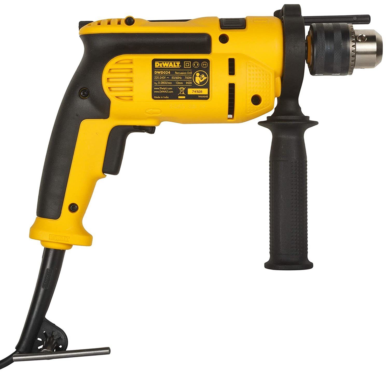 Dewalt DWD024  13 MM Key Precussion Drill 750w