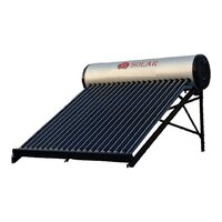 200 Lpd Etc Model Solar Water Heater - Color: Sliver