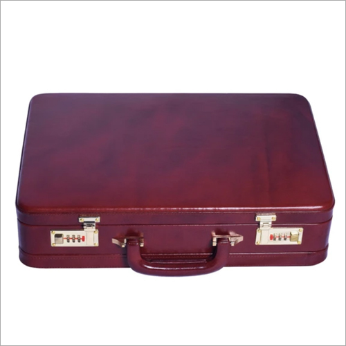 Genuine Leather Expandable Briefcase for Mens