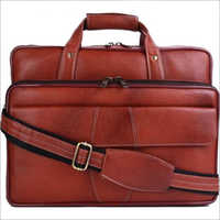 Genuine Leather Laptop Messenger Bag For Mens