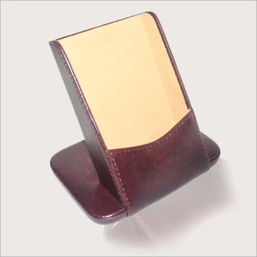 Vegan Leather Desk Organizer Mobile Stand