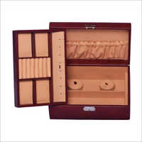 Genuine Leather Jewelry Box Necklace Case Rings Pendant Organiser Gift Box