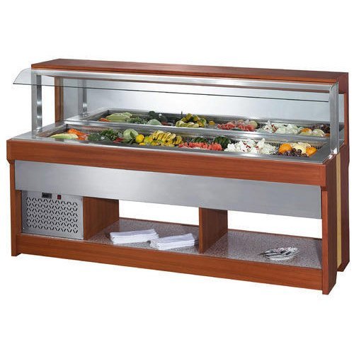 Stainless Steel Black Salad Bar Counter By SIBERIAN REFRIGERATION LLP