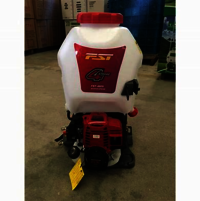 Knapsack Power Sprayer - 4-stroke Petrol Engine, 31 Cc Displacement, 0.7 Kw | Medium Pressure, Red White, 11 Kg Weight, 9 L/min Suction Volume