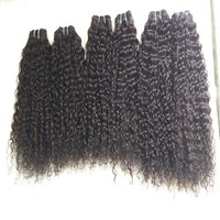 Steamed Deep Curly Hair , Double Machine Weft