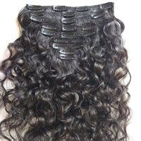 Natural Wavy Clip In Human Hair Extensions