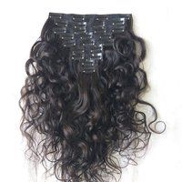 Natural Wavy Clip In Human Hair Extensions