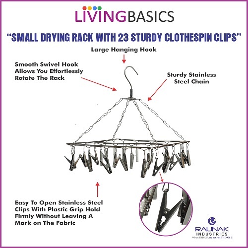 Stainless Steel Cloth Drying Hanger - Square