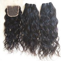 Single Donor Raw Wavy Human Hair Weaves