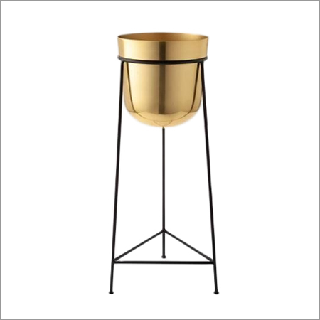 Brass Pot Large Planter Stand By NOBLE INDIAN EXPORTS