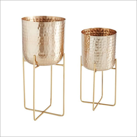 Brass Garden Planter Stand By NOBLE INDIAN EXPORTS