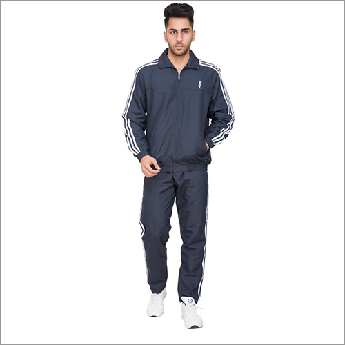 Mens White Strips Track Suit