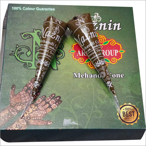 Natural Mehndi Cone - Natural Color Paste, Free From Harmful Chemicals | Ideal for Hands & Feet, Store in a Dry Place