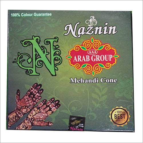 Natural Green Mehndi Cone - Green Paste | Free from Harmful Chemicals, Ideal for Natural Body Art
