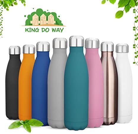 Set of 8 Stainless Steel Double Wall Bottle