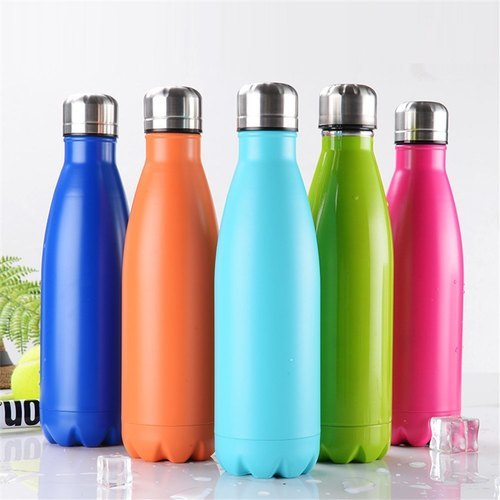 Set of 5 Stainless Steel Double Wall Bottle