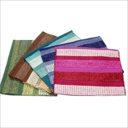 Multicolor Border Chenille Rug