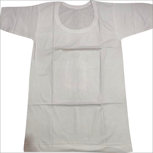 Mens Half Sleeve Vest - Ultra Soft Cotton, All Sizes, Contrast Grey Piping, Deep Round Neck Design, Available in Multiple Colors and Patterns