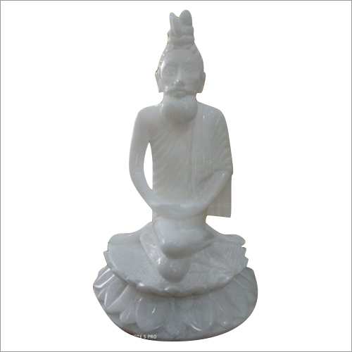 Indian Lokenath Baba White Marble Statue