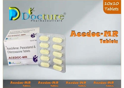Aceclofenac paracetamol and Chlozoxazone Tablets