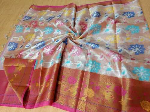 Banarsi tissue tilfee designer zari saree 