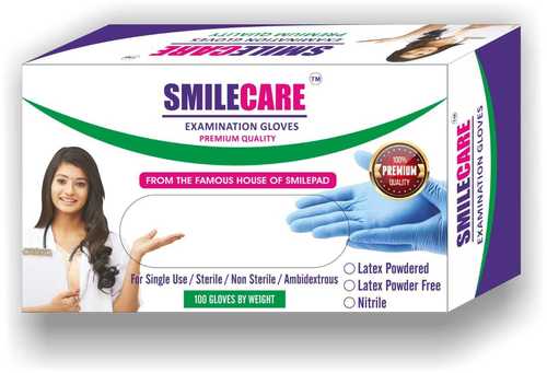 Smilecare Nitrile Examination Gloves Recommended For: All