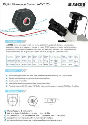 Microscope Camera (ACVT-32) 3MP & 5MP