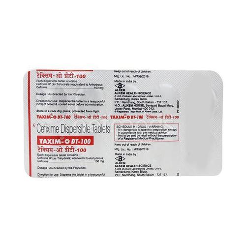 Cefixime Dispersibale Tablets