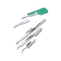Conxport Stitch Cutter - Stainless Steel Blade, 12 Cm, Blue Handle | Ergonomic, Single Use, Sterile, Protective Cover